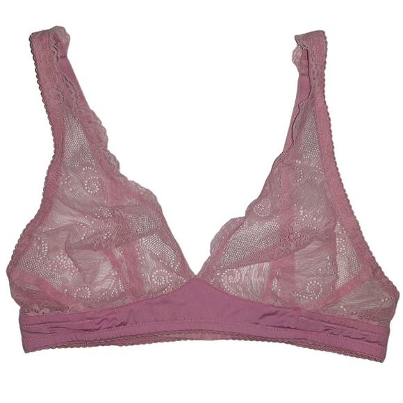 NWOT Cosabella Pink Lace Triangle Bra Petite Small - Picture 5 of 11